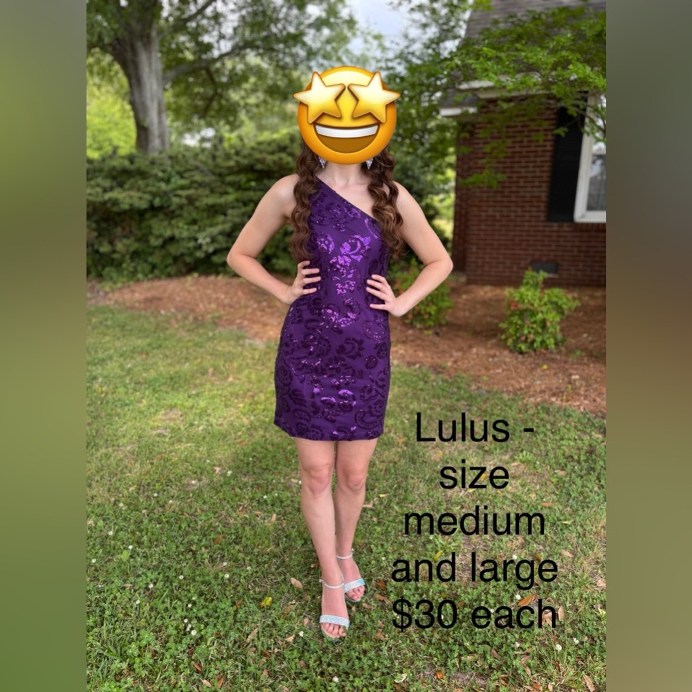 Lulu's Radiant Purple One-Shoulder Dress